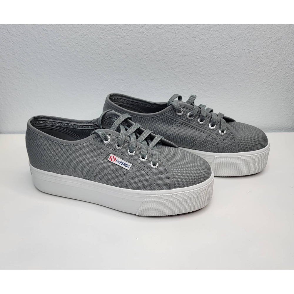 Superga 2790 ACOTW Platform Sneakers Gray Dark Sage US Women's Sz.7.5